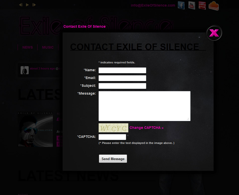 Exile of Silence Website